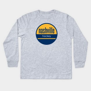 nashville predators hockey Kids Long Sleeve T-Shirt